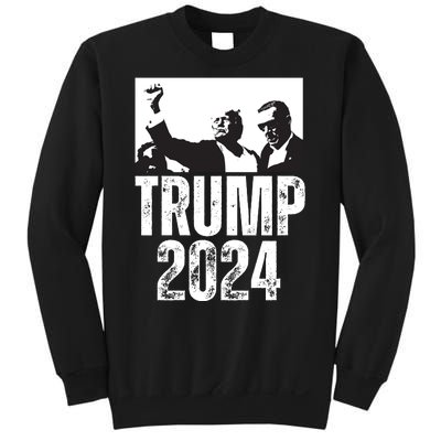 Trump 2024 Bulletproof Teflon Don Rally Shooting Fist Pump Sweatshirt