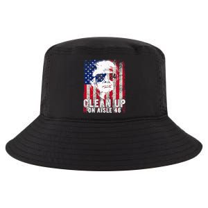 Trump 2024 Back America Clean Up On Aisle 46 Anti Joe Biden Cool Comfort Performance Bucket Hat