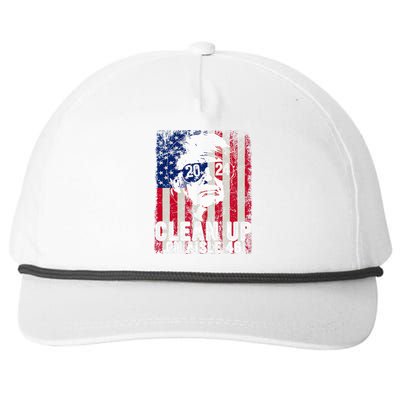 Trump 2024 Back America Clean Up On Aisle 46 Anti Joe Biden Snapback Five-Panel Rope Hat