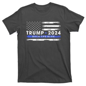 Trump 2024 Back The Blue Thin Gift T-Shirt