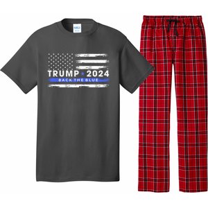 Trump 2024 Back The Blue Thin Gift Pajama Set