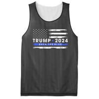 Trump 2024 Back The Blue Thin Gift Mesh Reversible Basketball Jersey Tank