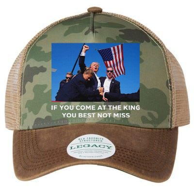 Trump 2024 Best Not Miss King Bold Design Legacy Tie Dye Trucker Hat