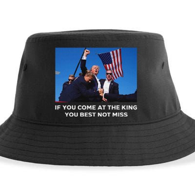 Trump 2024 Best Not Miss King Bold Design Sustainable Bucket Hat