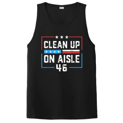 Trump 2024 Back America Clean Up On Aisle 46 Anti Joe Biden PosiCharge Competitor Tank