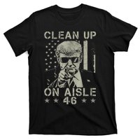 Trump 2024 Back America Clean Up On Aisle 46 Anti Joe Biden T-Shirt