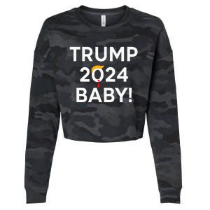 Trump 2024 Baby Cropped Pullover Crew