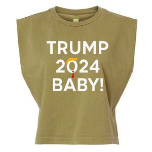 Trump 2024 Baby Garment-Dyed Women's Muscle Tee