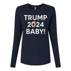 Trump 2024 Baby Womens Cotton Relaxed Long Sleeve T-Shirt