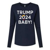 Trump 2024 Baby Womens Cotton Relaxed Long Sleeve T-Shirt