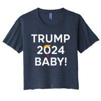 Trump 2024 Baby Women's Crop Top Tee