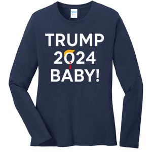 Trump 2024 Baby Ladies Long Sleeve Shirt