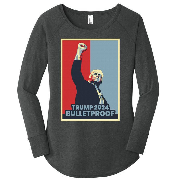 Trump 2024 Bulletproof Women's Perfect Tri Tunic Long Sleeve Shirt