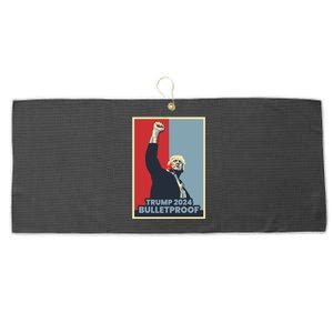 Trump 2024 Bulletproof Large Microfiber Waffle Golf Towel