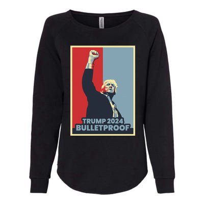 Trump 2024 Bulletproof Womens California Wash Sweatshirt