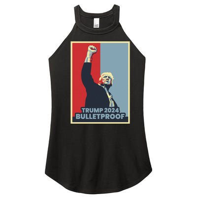 Trump 2024 Bulletproof Women’s Perfect Tri Rocker Tank