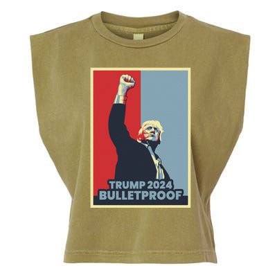 Trump 2024 Bulletproof Garment-Dyed Women's Muscle Tee