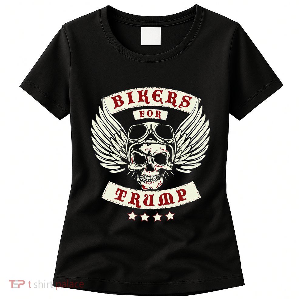 Trump 2020 Bikers For Trump Womens T-Shirt