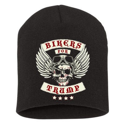 Trump 2020 Bikers For Trump Short Acrylic Beanie