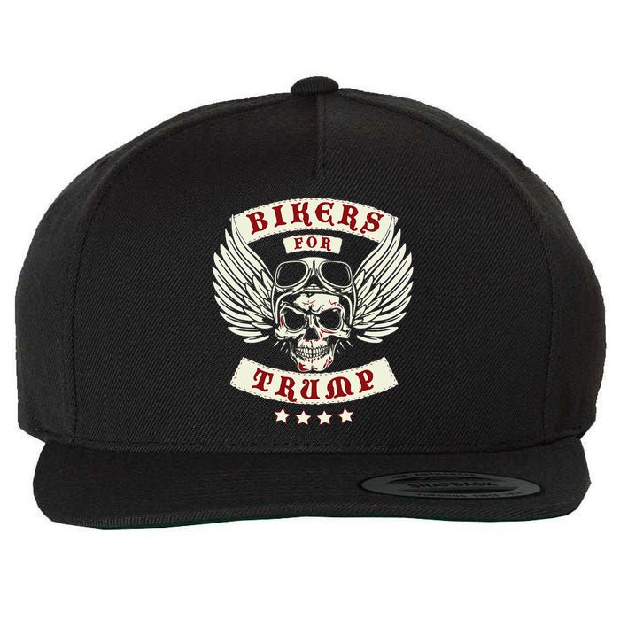 Trump 2020 Bikers For Trump Wool Snapback Cap