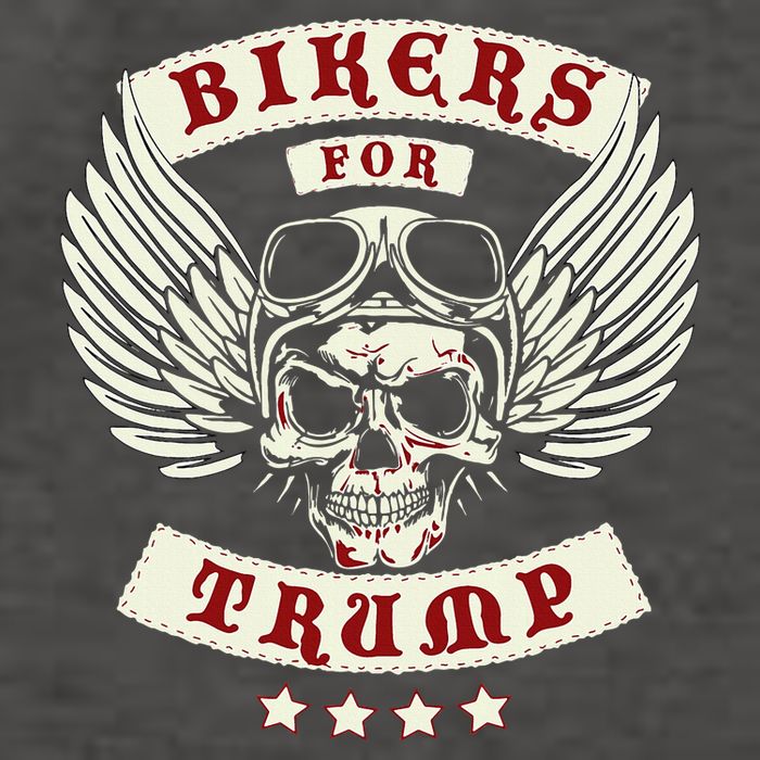Trump 2020 Bikers For Trump Vector Backpack