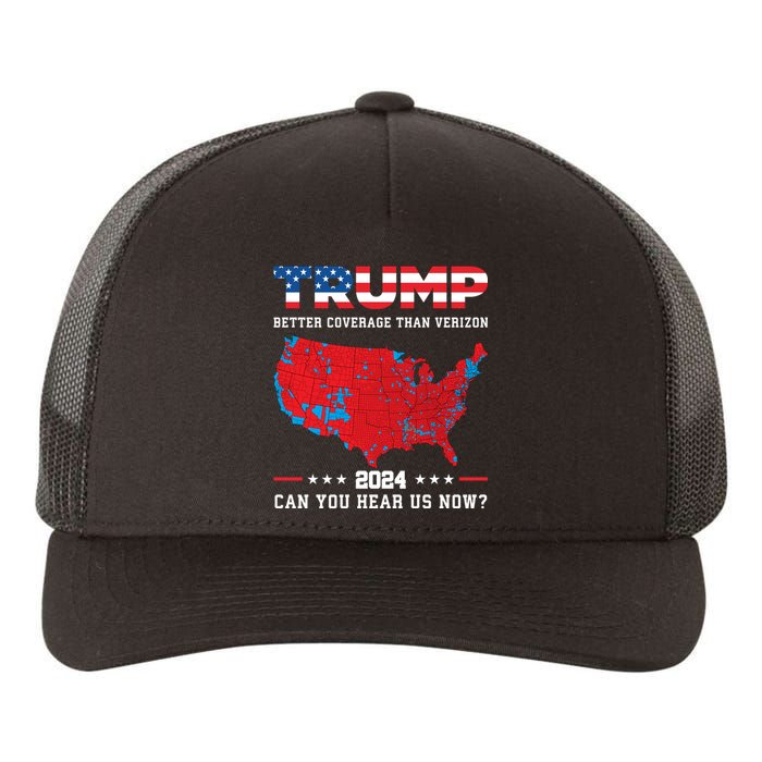 Trump 2024 Better Coverage Than Verizon Can You Hear Us Now Yupoong Adult 5-Panel Trucker Hat