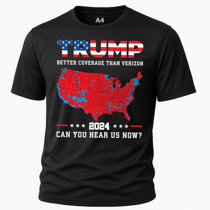 Trump 2024 Better Coverage Than Verizon Can You Hear Us Now Cooling Performance Crew T-Shirt