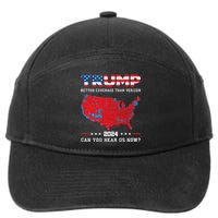 Trump 2024 Better Coverage Than Verizon Can You Hear Us Now 7-Panel Snapback Hat