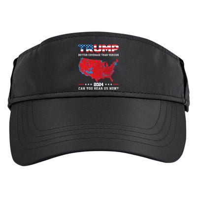 Trump 2024 Better Coverage Than Verizon Can You Hear Us Now Adult Drive Performance Visor