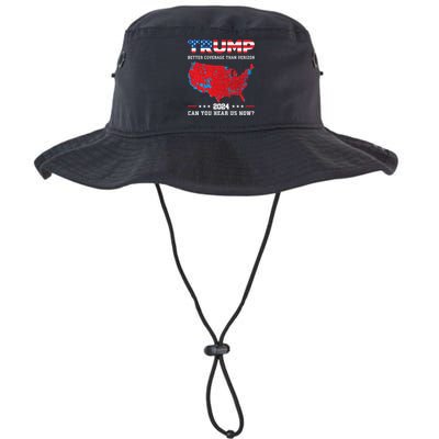 Trump 2024 Better Coverage Than Verizon Can You Hear Us Now Legacy Cool Fit Booney Bucket Hat