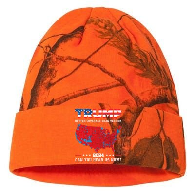 Trump 2024 Better Coverage Than Verizon Can You Hear Us Now Kati Licensed 12" Camo Beanie