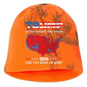 Trump 2024 Better Coverage Than Verizon Can You Hear Us Now Kati - Camo Knit Beanie