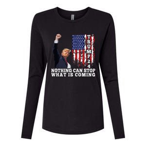 Trump 2024 Butler Pennsylvania Trump Assasination Trump Shot Womens Cotton Relaxed Long Sleeve T-Shirt