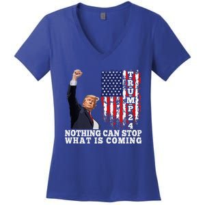 Trump 2024 Butler Pennsylvania Trump Assasination Trump Shot Women's V-Neck T-Shirt