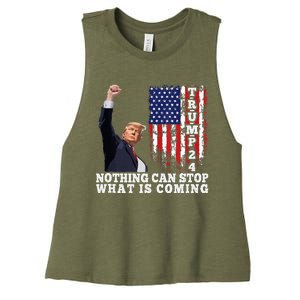 Trump 2024 Butler Pennsylvania Trump Assasination Trump Shot Women's Racerback Cropped Tank