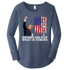 Trump 2024 Butler Pennsylvania Trump Assasination Trump Shot Women's Perfect Tri Tunic Long Sleeve Shirt