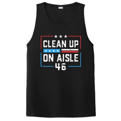 Trump 2024 Back America Clean Up On Aisle 46 Anti Joe Biden PosiCharge Competitor Tank