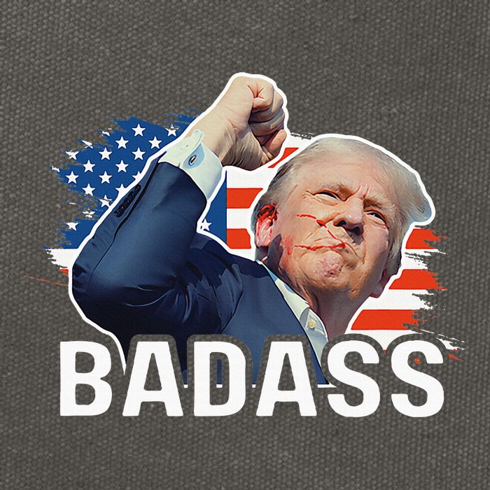 Trump 2024 Badass Cotton Canvas Backpack