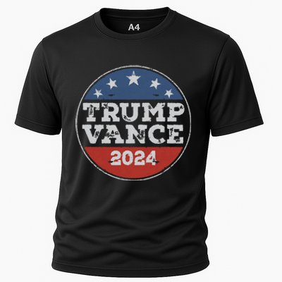 Trump 2024 Button Election For Republicans Trump Vance 2024 Cooling Performance Crew T-Shirt