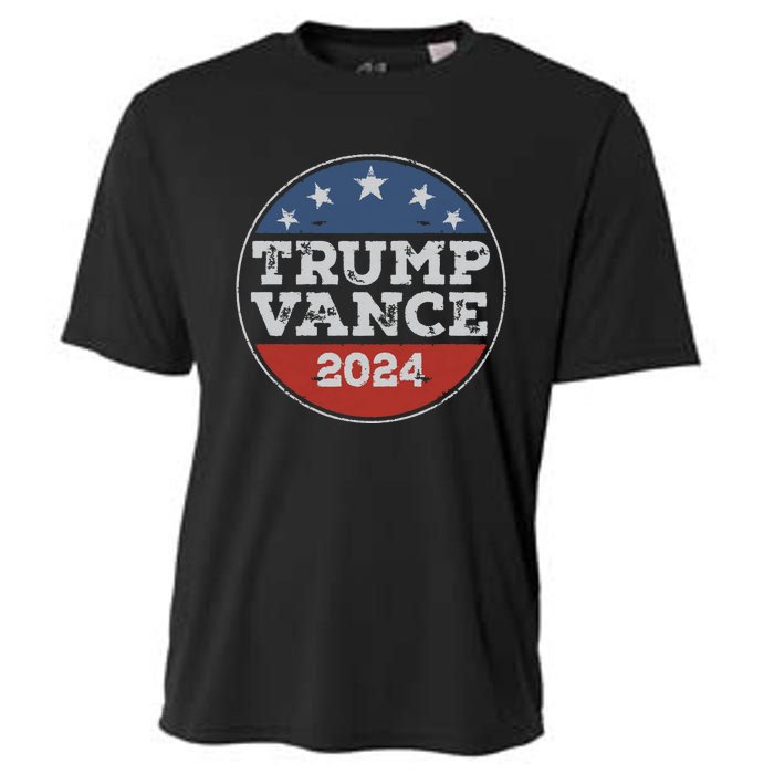 Trump 2024 Button Election For Republicans Trump Vance 2024 Cooling Performance Crew T-Shirt