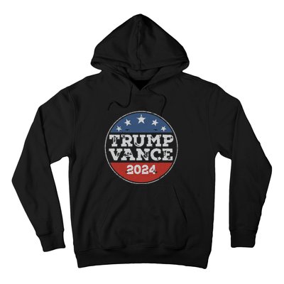 Trump 2024 Button Election For Republicans Trump Vance 2024 Hoodie