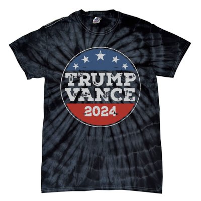 Trump 2024 Button Election For Republicans Trump Vance 2024 Tie-Dye T-Shirt