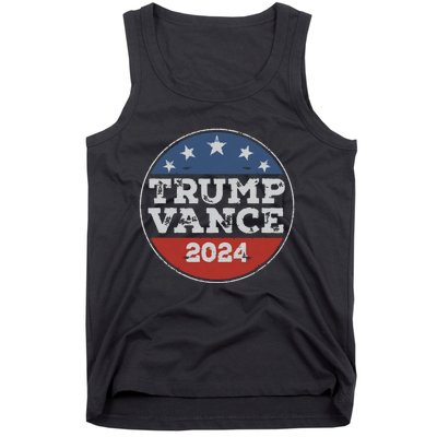 Trump 2024 Button Election For Republicans Trump Vance 2024 Tank Top