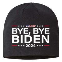 Trump 2024 Bye Bye Biden Dropped Out Election Funny Sustainable Beanie