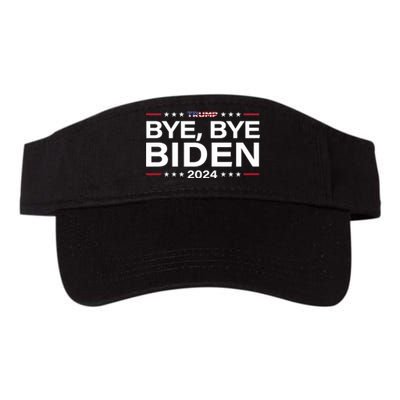 Trump 2024 Bye Bye Biden Dropped Out Election Funny Valucap Bio-Washed Visor