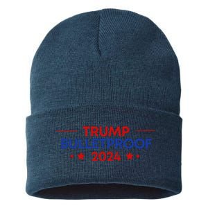 Trump 2024 Bulletproof Sustainable Knit Beanie