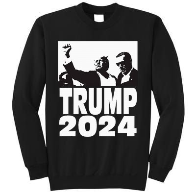 Trump 2024 Bulletproof Teflon Don Rally Shooting Fist Pump Sweatshirt