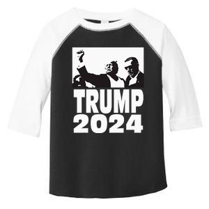 Trump 2024 Bulletproof Teflon Don Rally Shooting Fist Pump Toddler Fine Jersey T-Shirt