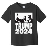 Trump 2024 Bulletproof Teflon Don Rally Shooting Fist Pump Toddler T-Shirt