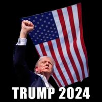 Trump 2024 Bullet Flag Fist Election Cooling Performance Crew T-Shirt